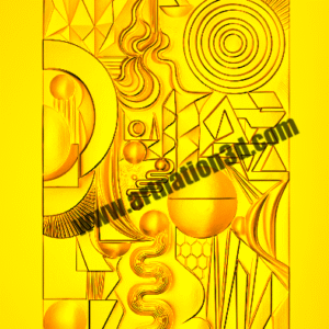 Abstract Geometry 3D Relief Panel – Modern Wall Art Design