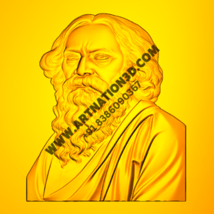 3D Relief of Rabindranath Tagore Portrait