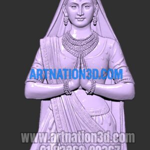 Praying Lady Detailed Design for CNC 3D model RLF