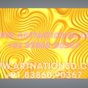 Abstract 3D Wave Pattern Wall Panel Design