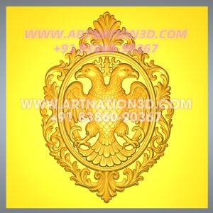 Double Headed Eagle Emblem 3D Relief Design