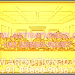 The Last Supper 3D Relief Model | CNC Christian Art Design