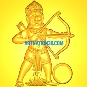 Archer Warrior Relief 3D Model