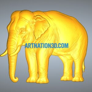 Elephant Relief 3D Model