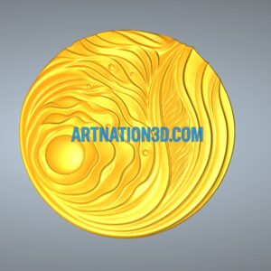 Abstract Circular Relief 3D Mode