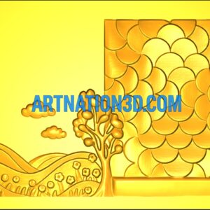Screenshot 2025-08-03 153622 Modern Landscape 3D Panel | CNC STL Design for Wall Art & Interior Decor