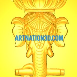 Screenshot 2025-08-05 135548 Ganesha Pillar Bracket 3D Model | CNC STL Design for Temple, Furniture & Architectural