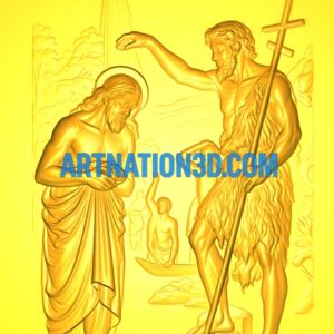 Screenshot 2025-08-05 135847 Baptism of Jesus 3D Model | CNC STL Relief Design for Church, Wall Panel & Religious