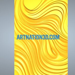 Screenshot 2025-08-06 212651 Abstract Wave Panel 3D Model | CNC STL Design for Wall Art & Interior Panels