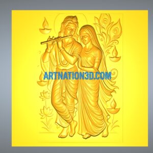 Screenshot 2025-08-12 152354 Radha Krishna 3D Model | CNC STL Design for Temple & Wall Panel Carving