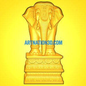 Screenshot 2025-08-13 150025 Royal Elephant 3D Model | CNC STL Design for Temple, Pillar & Architectural Carving