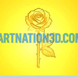 Screenshot 2025-09-02 213640 Rose Flower 3D Model | Elegant Floral CNC Design | Decorative Relief STL for Wall Art & Panels