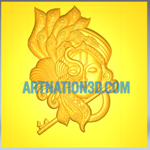 Shiv Krishna Fusion 3D Model | Divine Dual Face Design | CNC Religious Wall Panel STL