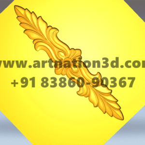 Decorative Border 3D Relief Model | Classic Ornamental CNC Design | STL File