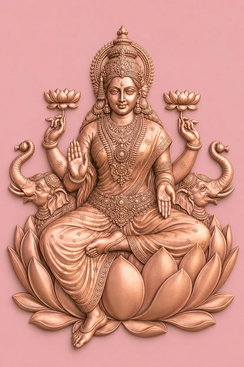 Goddess Lakshmi with Elephants