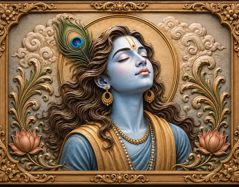 Divine Blue Portrait Ornamental Frame