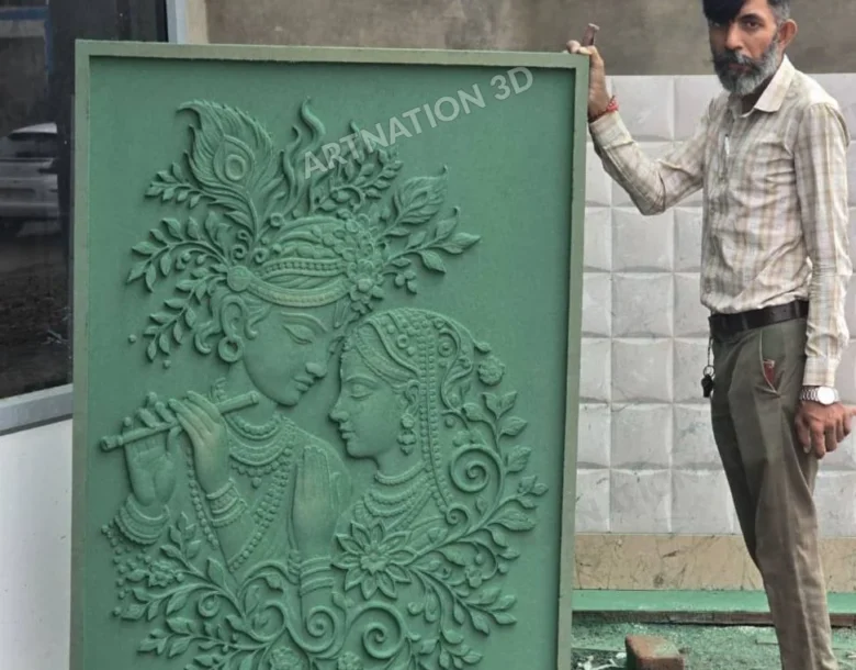 Radha Krishna Floral Relief – Workshop Display