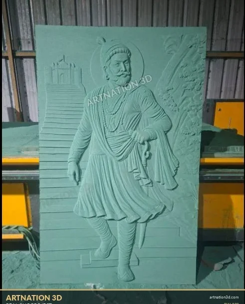 Historical Warrior Relief Panel – Workshop Photo