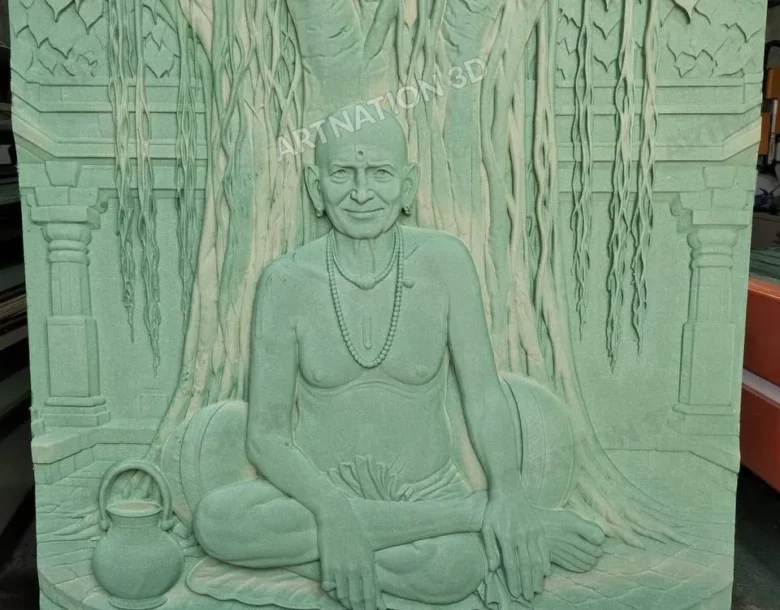 Seated Saint under Banyan Tree Relief