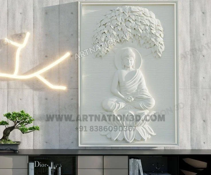Buddha Relief – Interior Concept Visualisation